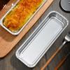 125 Stuks Brood Aluminiumfolie Papieren Houder Rechthoekig Wegwerp Hoge Temperatuur Oven Bakken Cakevorm Aluminiumfolie Blikken Papieren Houder Bakbenodigdheden