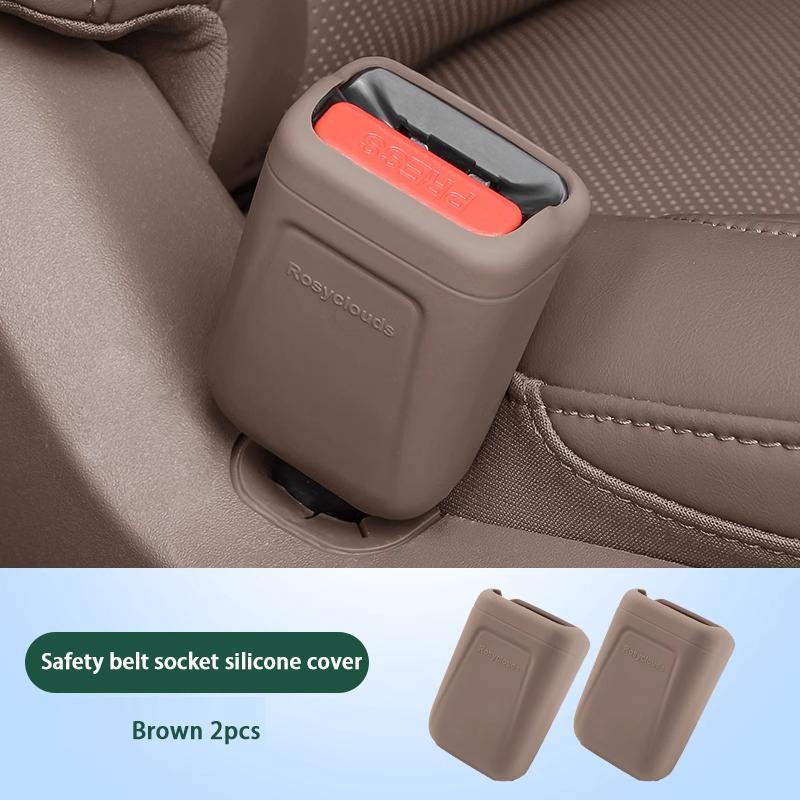 For Li Lixiang L6 L7 L8 L9 I8 I6 MEGA Car Seat Safety Belt Socket Protective Cover Seatbelt Connector Scratch-Resistant Cover
