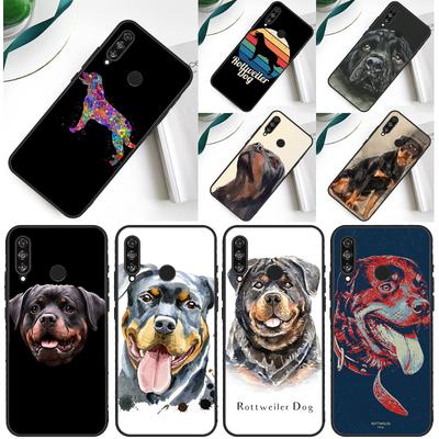 Cartoon Rottweiler Dog For Huawei Nova Y90 Y91 Y60 Y70 Y72 Y61 9 10 SE 12i 12s 11i 5T P60 Pro P20 P30 P40 Lite Case