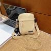 Canvas Bag Crossbody Mini Zipper Purse For Women Daily Casual Pocket Phone
