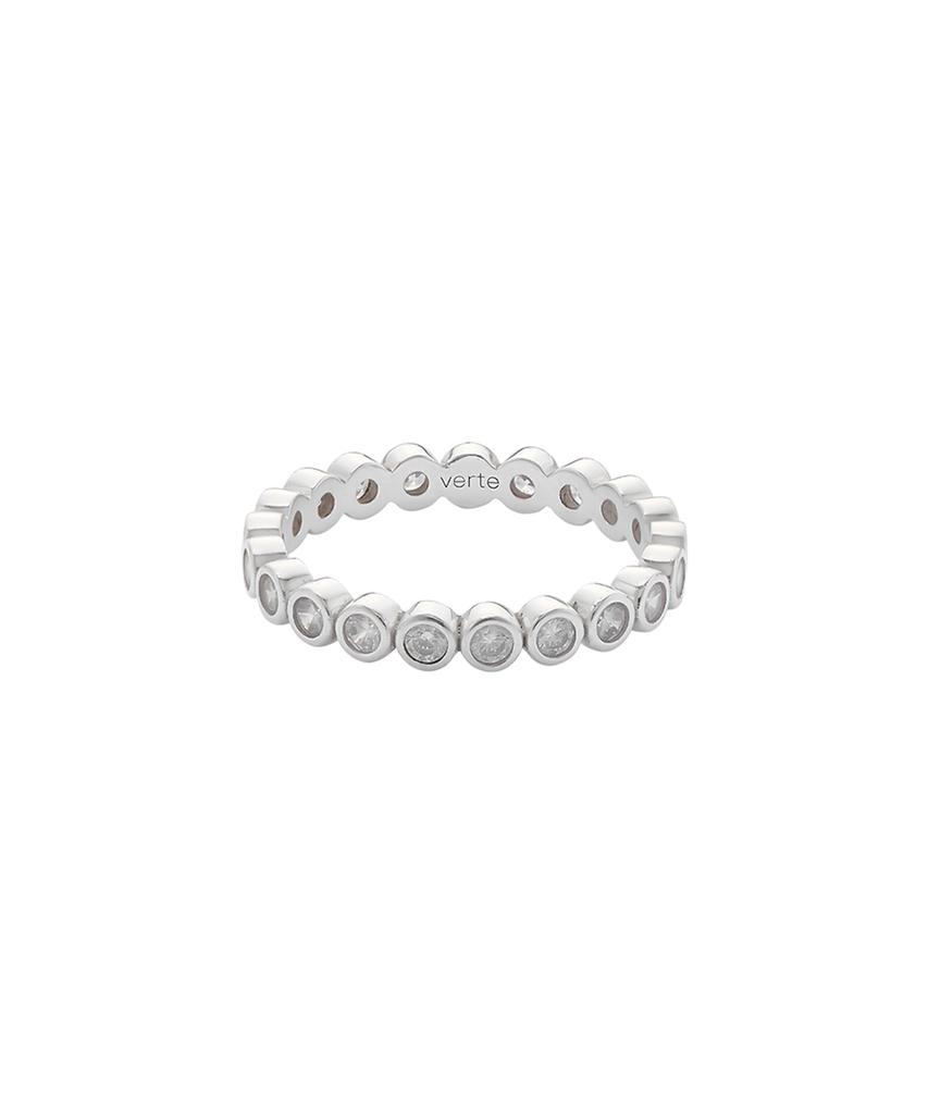 Verte [925 Silver] Cinq.Silver.232 / Epais Ronde Dew Ring