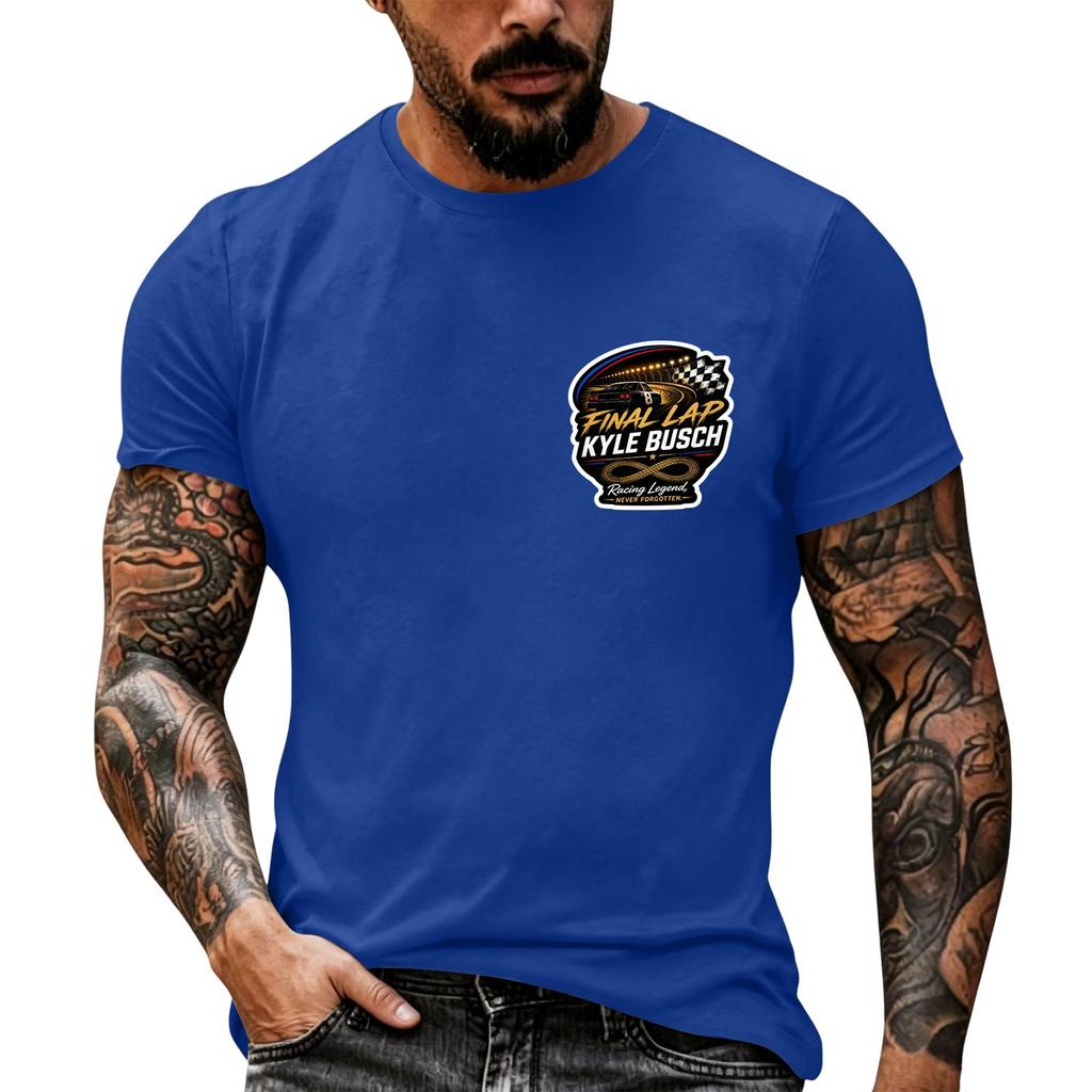 Men's Short Sleeve T Shirt Nascar Racing Inspired Graphic Tee Casual Summer Top Vintage Motorsport Enthusiast Shirt