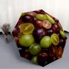 1 PC Automatic Folding Umbrella -Some fruitsPattern,Portable & Foldable Design with 8 Ribs,Christmas Birthday Gifts