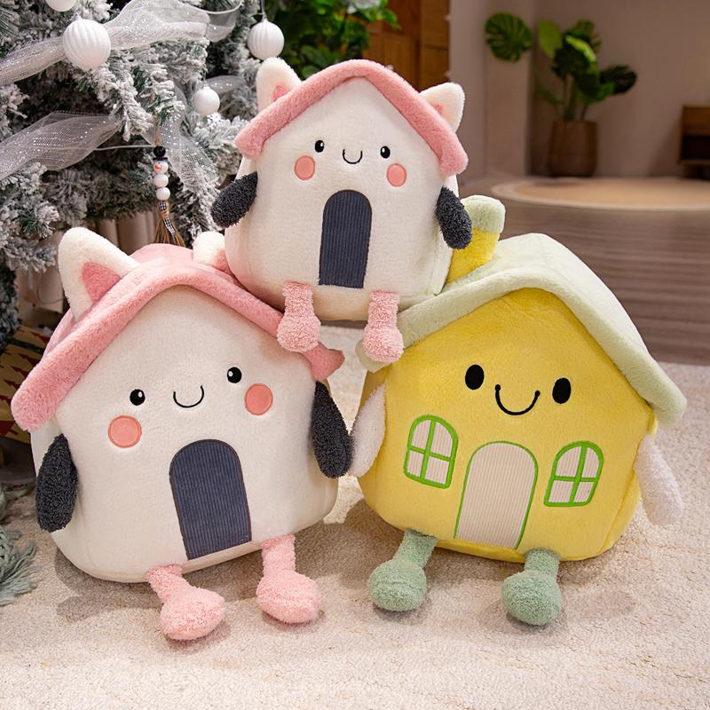 Super Cartoon Plush Throw Pillow for Baby - Sleeping Comfort Doll Car Airplane House Soft Toy Ideal Christmas & Halloween Gift