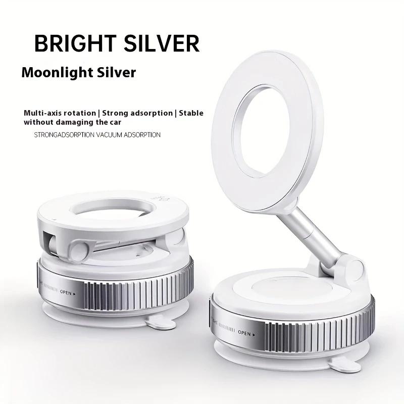 

Новый вращающийся на 360° магнитный держатель для мобильного телефона с вакуумной присоской, магнитный держатель для автомобиля, автомобильная навигация, автотовары чёрный