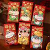 6pcs Thickened Lucky Red Pocket Blessing Money Envelope Red Pocket New Year Money Bag  Birthday Gift