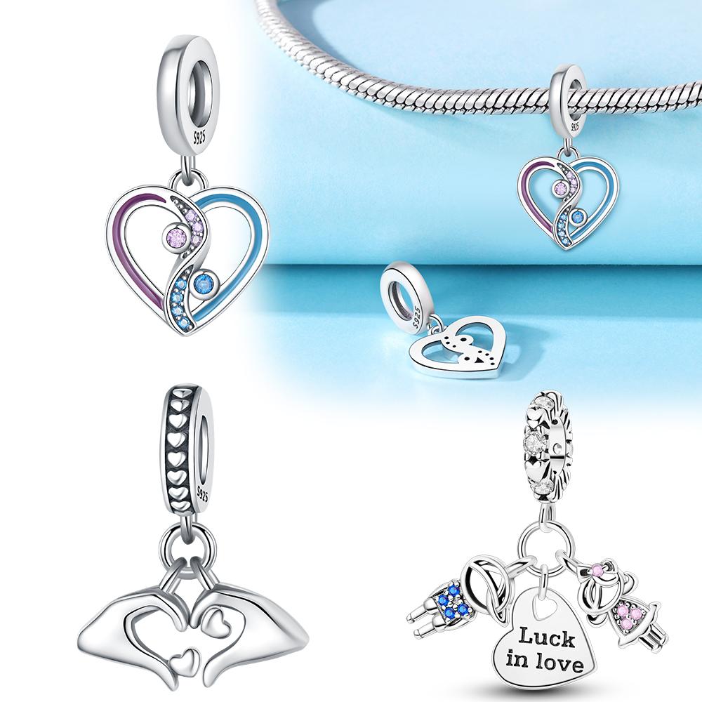 Copper Charms Yin Yang Love Pendant For Dangle Pendant Bead Jewelry Beads  New Gifts For Women