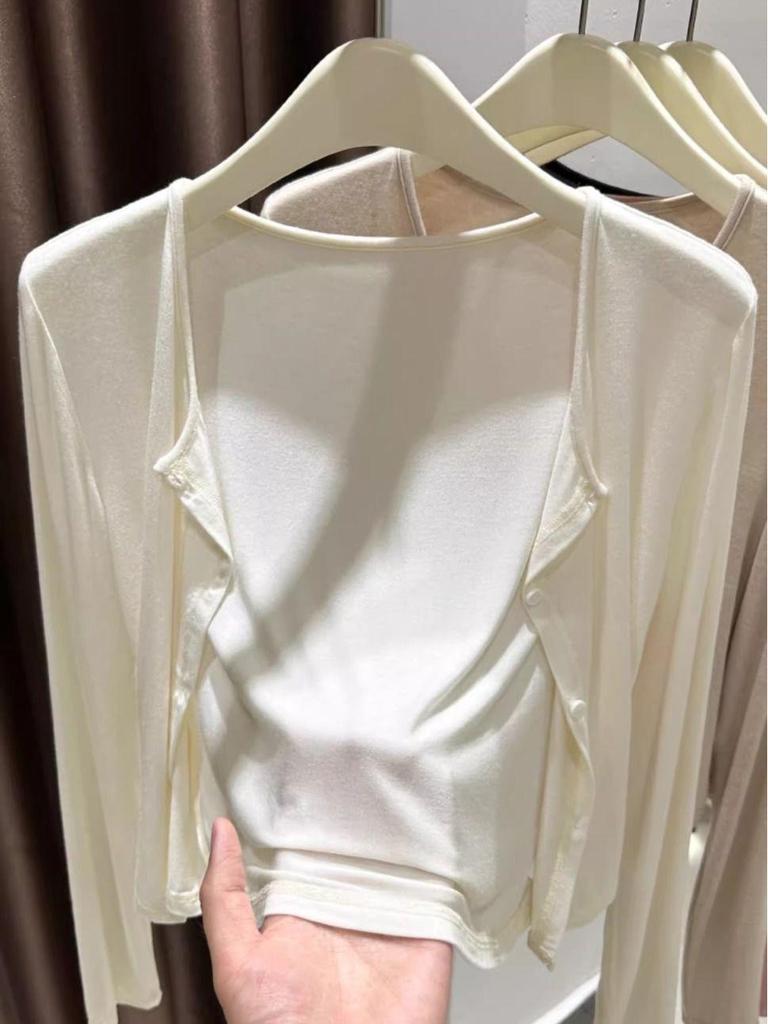 Ice Silk Modal Women's Sun Protection Cardigan – Summer Long Sleeve Shawl