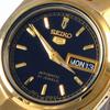 Seiko Women's 5 Automatic Watch, Black Dial, Gold-Tone Stainless Steel, SYMA06K1