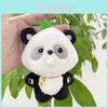 Cute Adorable Bubble Blowing Panda Plush Toy Keychain Doll Soft Stuffed Animal