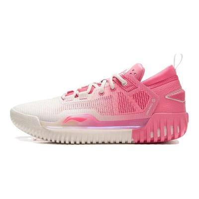 Li Ning BadFive 3 Lage Demping Slipvast Slijtvast Lage top Basketbalschoenen Heren Maanroos Roze ABFU005-76