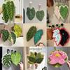 Kitchen Accessories Leaves Hand Towels Absorbent Kitchen Handkerchief Bathroom Hands Towel Wall Hanging Kitchen Towels Set