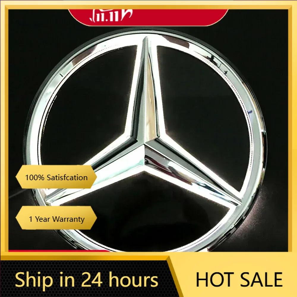 C200 E200 For Mercedes Benz Fit For Mercedes Benz Chrome Silver Front Grille Mirror Star LED White Illuminated Emblems X253 W167