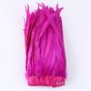 25-30Cm Dyeing Purple Tail Cloth Edge Clothing Accessories Pendant Handicraft Material Chicken Feather Cloth Belt Diy