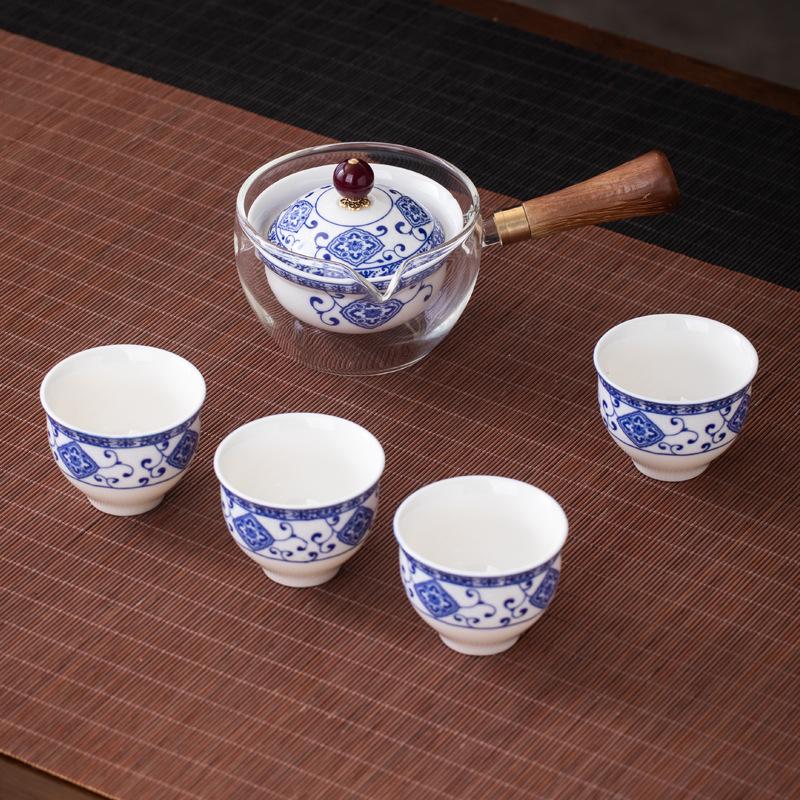 2026 Rotating Teapot Travel Set – Portable Gongfu Tea Cup & Pot for Home and Car