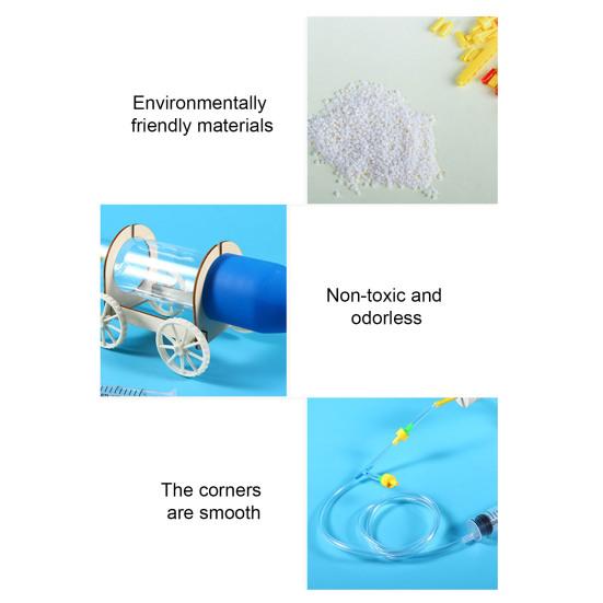 DIY Air-Powered Car STEM Kit Пластиковая физика Научная игрушка для детей Собери свой