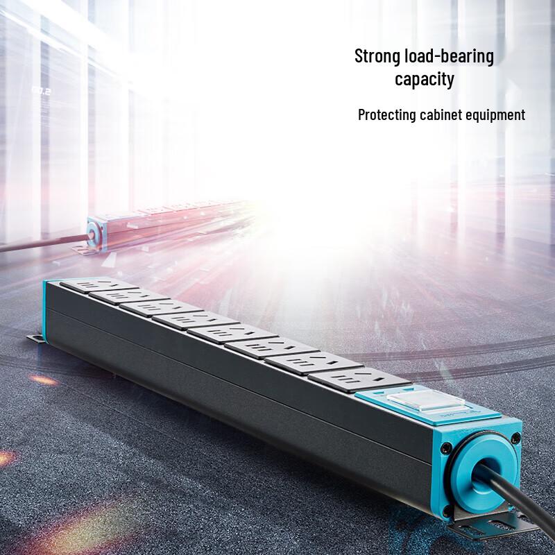 BULL GNE-108T 8-Outlet PDU Power Strip with Lightning Protection