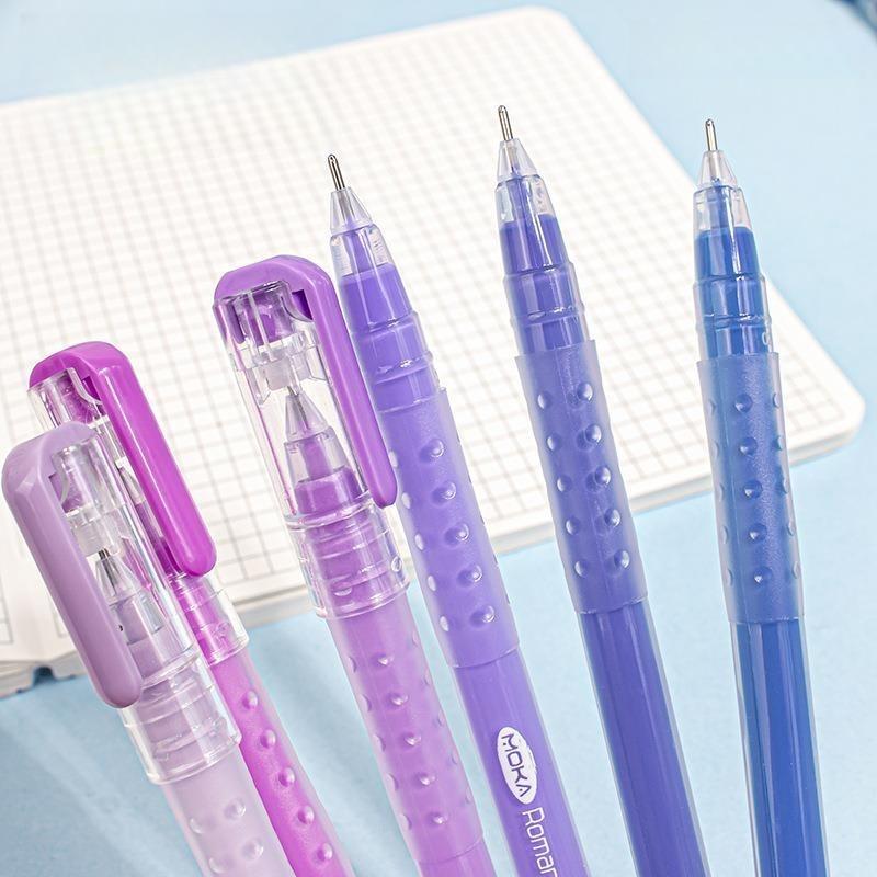 9pcs Romantic Multi Color Pens Set Gel Ink Vintage Marker Liner 0.5mm Ballpoint Stationery Gift