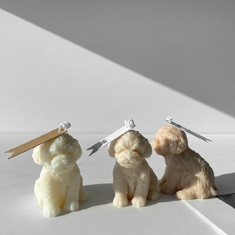 Roztomilá forma na svíčku se psem Voskové formy na aromaterapii Perfektní dárek pro nadšence do ručních prací