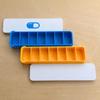 Convenient 7 Day Pill Organizer with Sliding Closure for Medication on the Go
