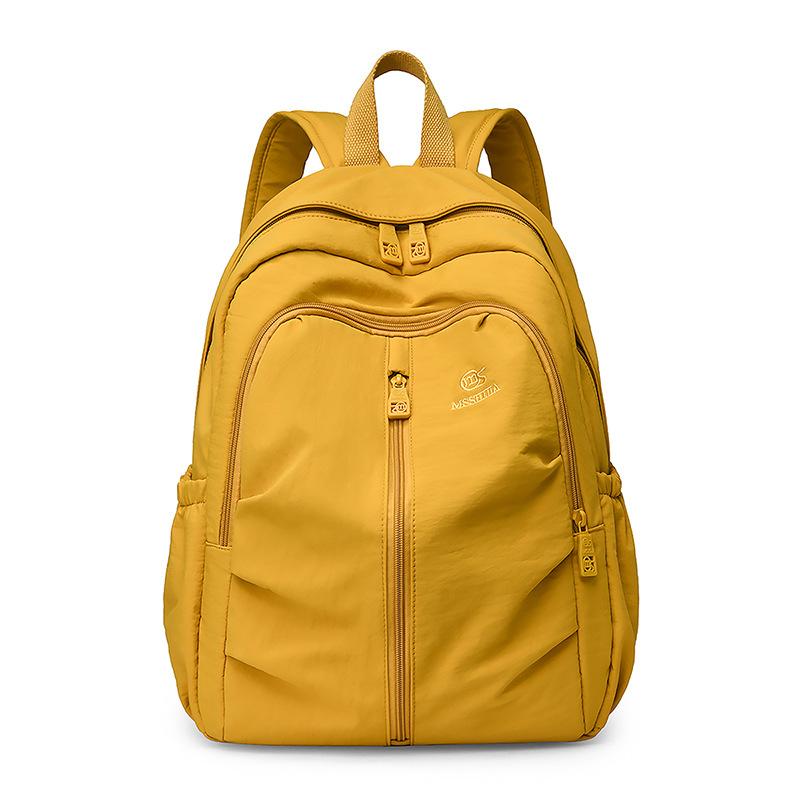 Mini Compact Backpack with Front Zip Pocket and Side Straps