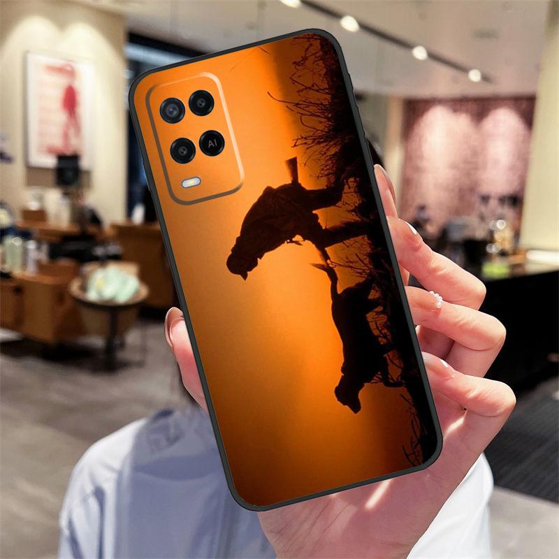 Hunter Man Fishing Dog Case For Oppo A17 A77 A80 A40 A60 A98 A78 A18 A38 A58 A16 A76 A96 A74 A94 A54 A57S A15 Cover