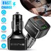 Usb Type-C Pd 38W Car Charger Led Display 4 Ports Quick Charge 3.0 Fast Charging Phone Adapter For Iphone 15 14 Samsung Xiaomi