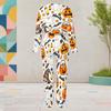 Women Plus Size Round Neck Long Sleeve Dachshund Halloween Printed Cuffed Two Piece Pants Set With Pockets