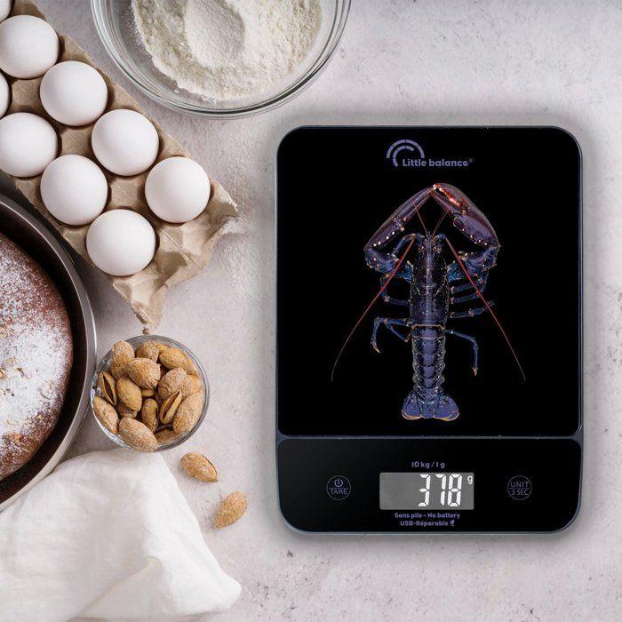 Balance de cuisine - LITTLE BALANCE - 8710 - Happy Genius 10 - USB - Sans pile - Blue Homard