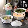 Hui Huang 14-Inch Round Ceramic Candle-Heated Food Warmer (Set of 2)