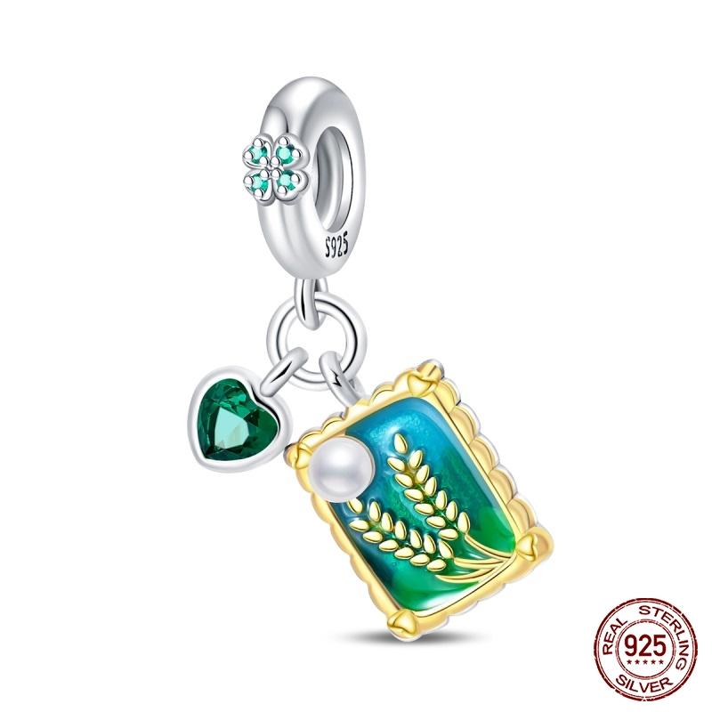 New Copper Fashion Glowing Space Astronaut Spaceship Charms Beads Fit Brand Original Bracelet Diy Jewelry Gift