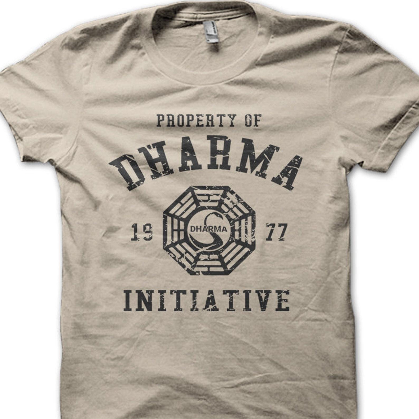 DHARMA Initiative 1977 Телешоу LOST Хлопковая футболка с принтом 8997 2XL