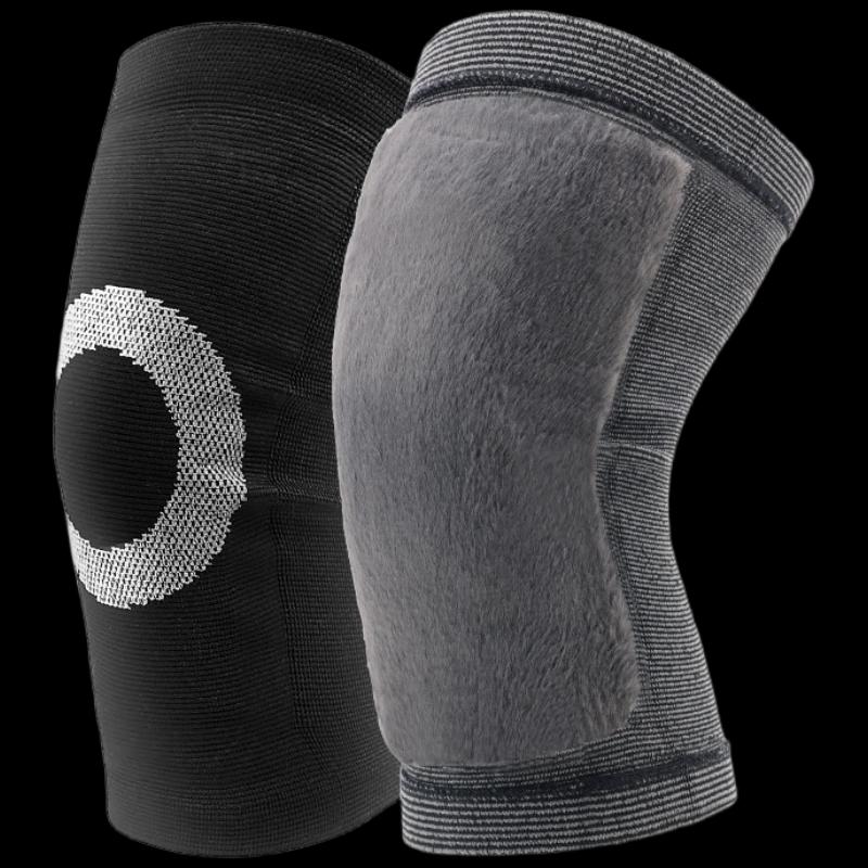 

Velvet-Lined Knitted Sports Knee Support