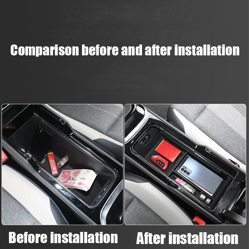 For Volkswagen VW ID.4 ID4    2024 Plush style central control armrest box storage box storage box car interior box