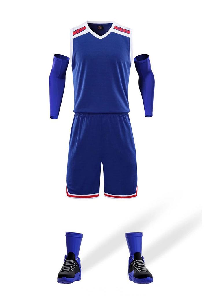 Men's Summer Basketball Team Uniform Set - Training Vest with Print