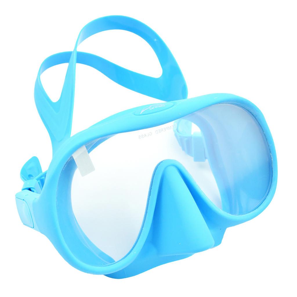 Silicone Anti-Fog Diving Mask Tempered Glass Frameless Snorkel Mask for Friend Family Neighbors Gift