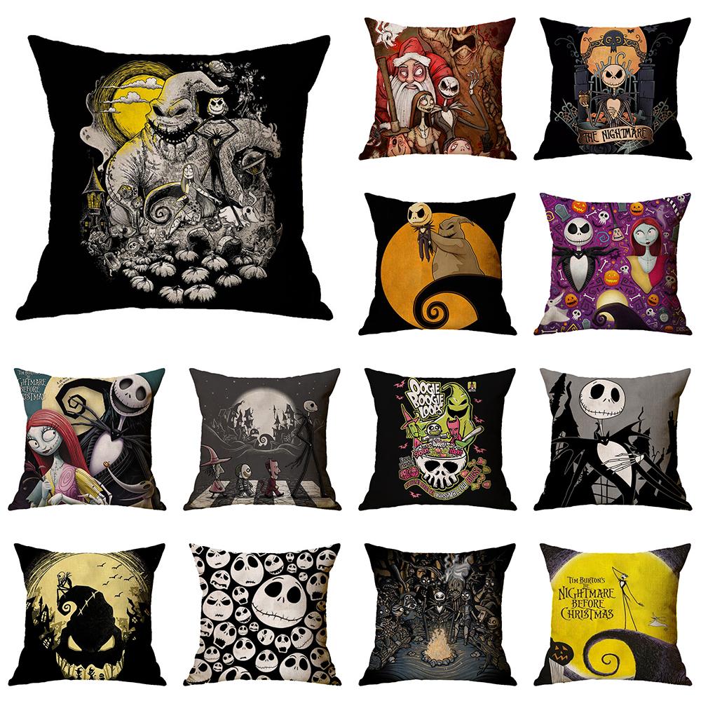 

45x45 см Хэллоуин ведьма череп принт узор наволочка для дома гостиная диван украшение наволочка 40X40CM