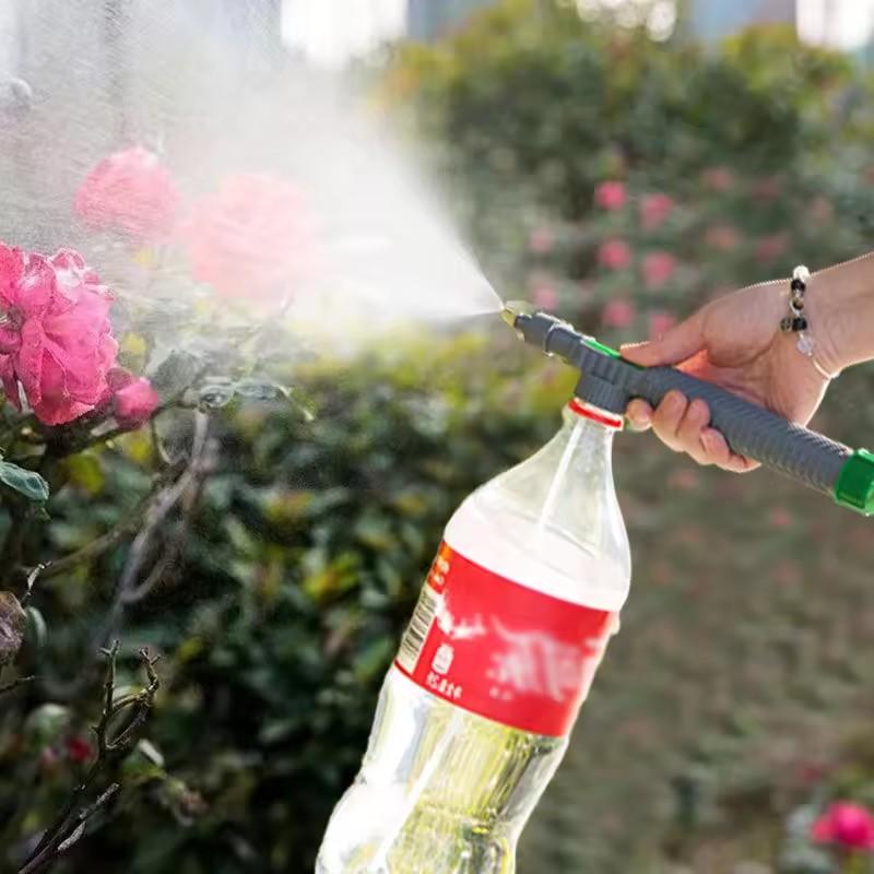 Adjustable High Pressure Air Pump Manual Sprayer for Garden Watering Drink Bottle Spray Head Nozzle Agriculture Tool