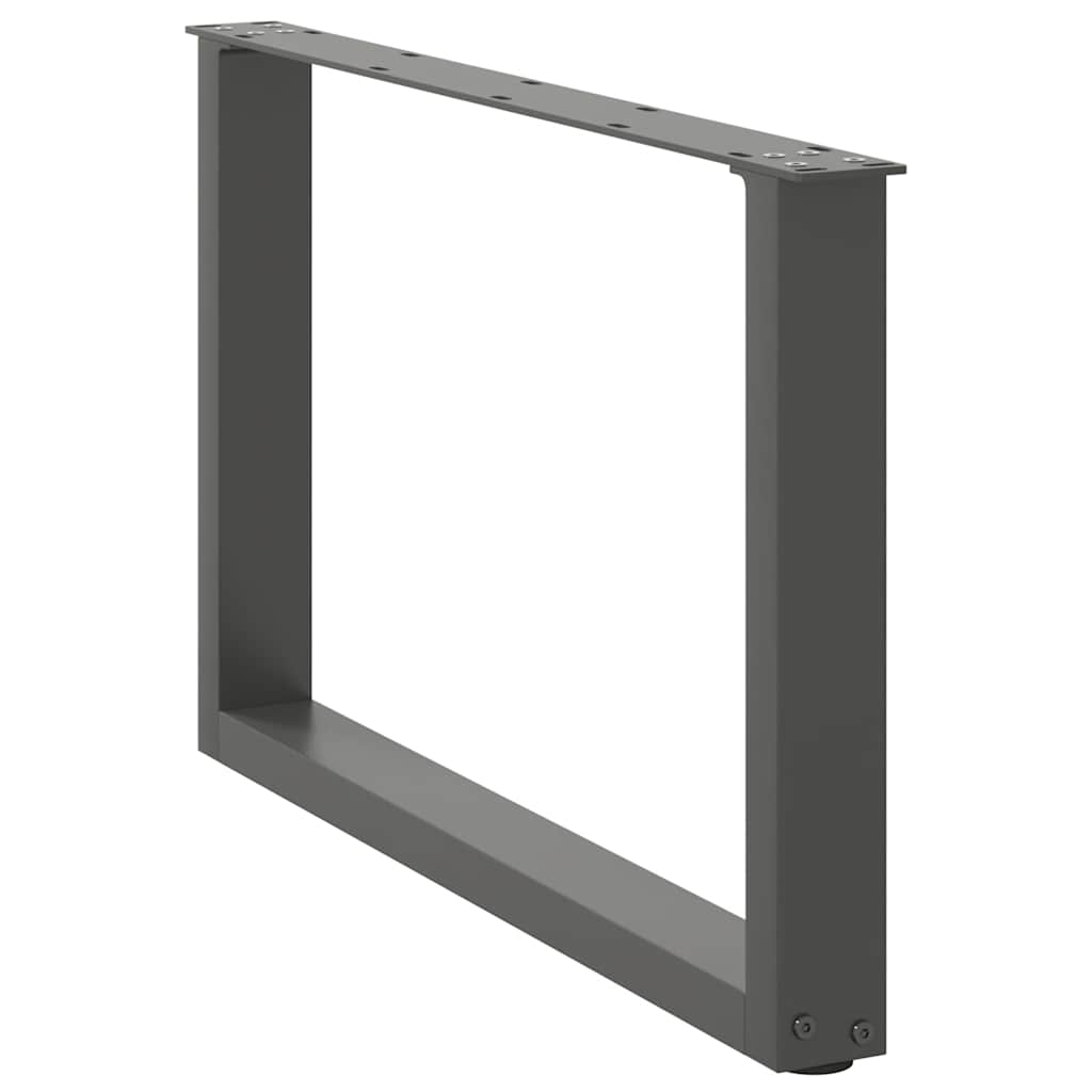 Vidaxl Coffee Table Legs, 2 Pcs, Anthracite, 70X(42-43) Cm, Steel