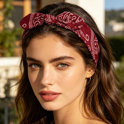 Fascia Elastica con Nodo a Orecchie di Coniglio Fascia Elastica per Capelli Vestibilità Comoda e Sicura Fascia per Capelli Compressione Ondulante