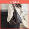 Stylish Pu Tote Bag For Women In Black And Brown Perfect For Casual Commuting