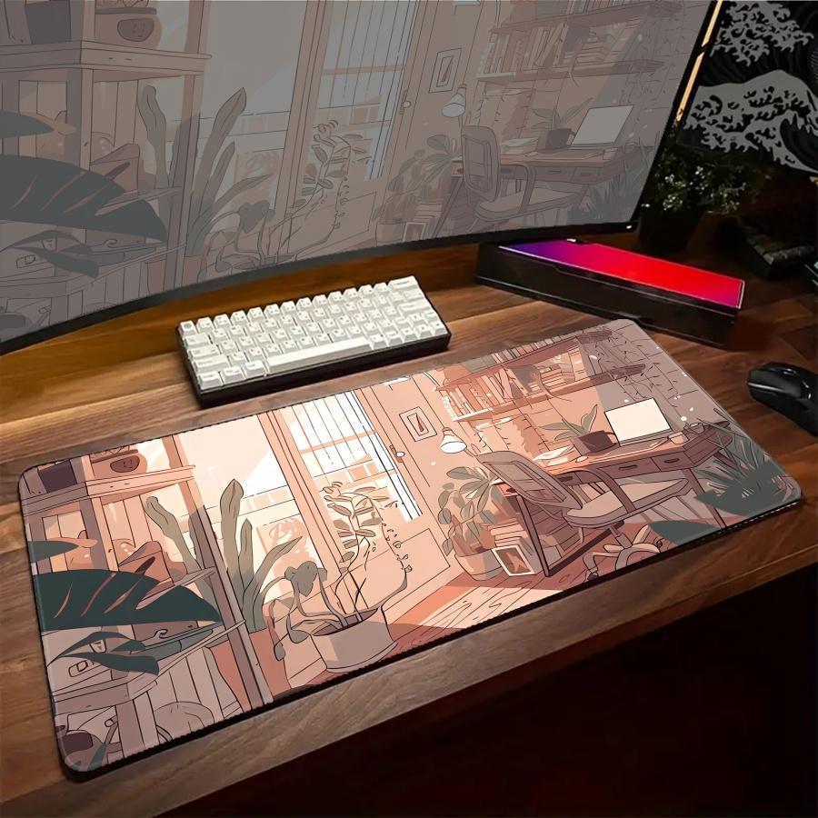 Gaming Mousepad Plant Office Mouse Pad XXL Oversize Nonslip Desk Mat Laptop Speed Keyboard Pads Xmm