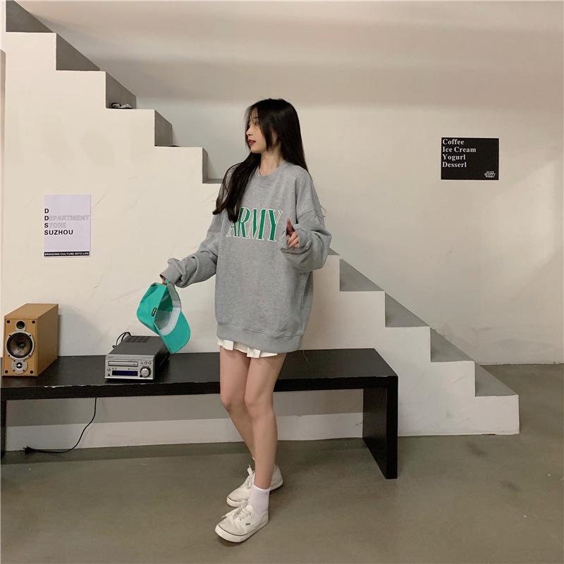 Women's Autumn/Winter Round Neck Printed Loose Hoodie - Best Friend Outfit, Long Sleeve Top 2022 New Style