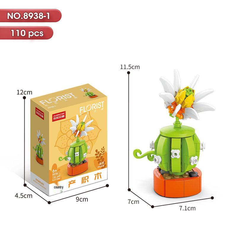 

Конструктор Lele Brothers Нефритовый бонсай: Модель медвежонка «Цветок персика»