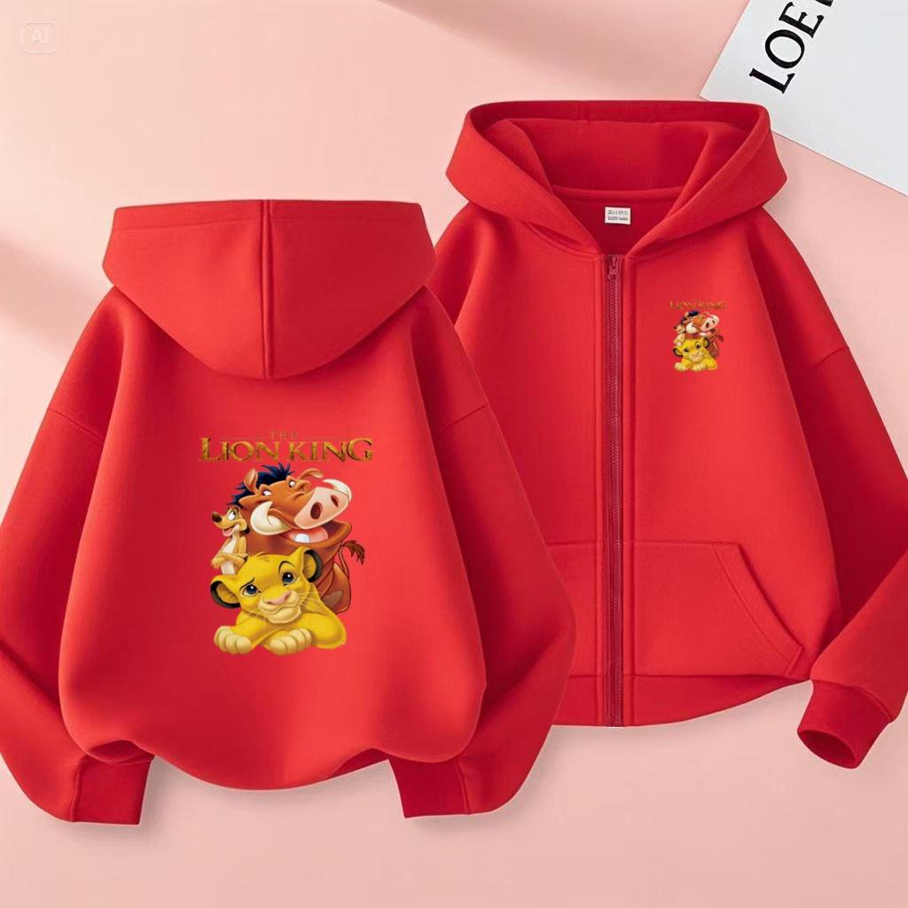 Kids Cardigan Hoodie Zipper Style Sweatshirt Girl Boy 3-12Y Leisure Fashion Long Sleeves Coat Clothes Anime Film Print Loose Top