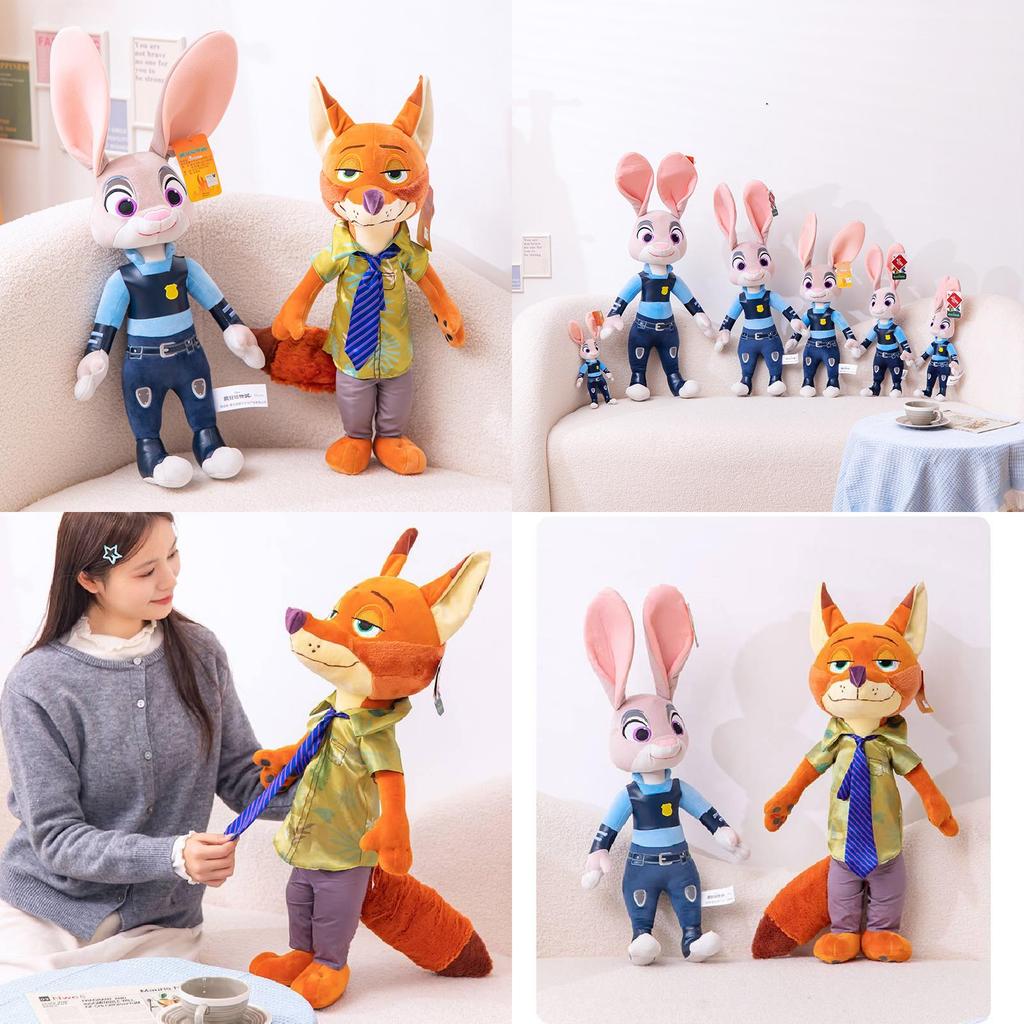 Entzückendes Zootopia Plüschtier Judy Hase und Fuchs Spielzeug Für Mädchen Geschenk Sammlung