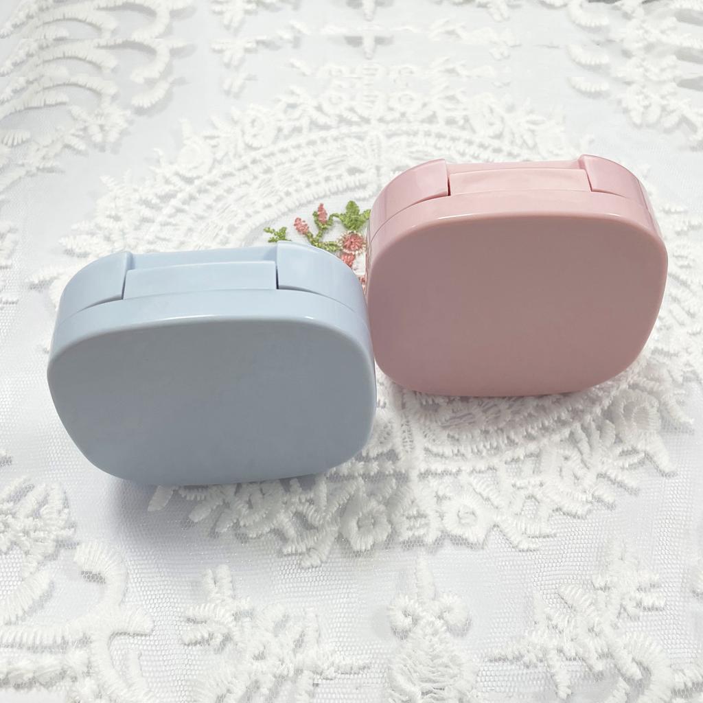 Cute Contact Lens Case Travel Kit, Contact Case with Mirror Tweezers Remover Tool Solution Bottle for Outdoor Office Daily Use