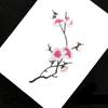 2Pcs Applique Patch DIY Plum Flower 17*8CM Iron Patches Clothing Embroidery For Dress Embroidered Appliques
