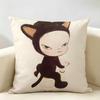 Yoshitomo NNara Movie Cushion Cover Natural Linen Organic Fabric DoubleSided Printing Room Sofa Decor Pillow Case