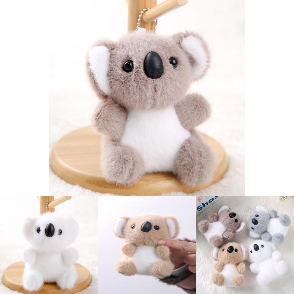 Plush Koala Keychain With Soft Cotton Filling For Girls Backpack Accessories